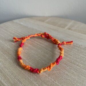Helene Bracelet, anklet, trendy, comfortable, tie, embroidery thread, woven, gif